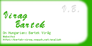 virag bartek business card